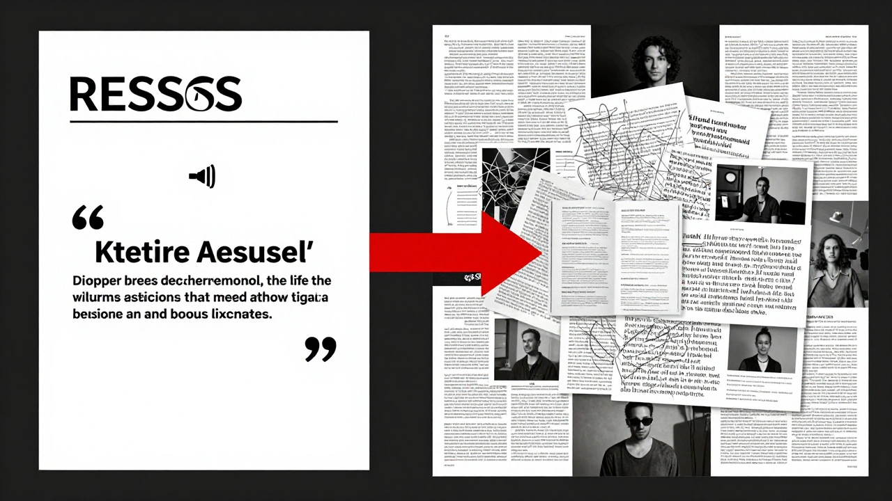 Two press releases side by side: one clean and focused for a single, the other cluttered and overwhelming for an album, highlighting structural confusion.