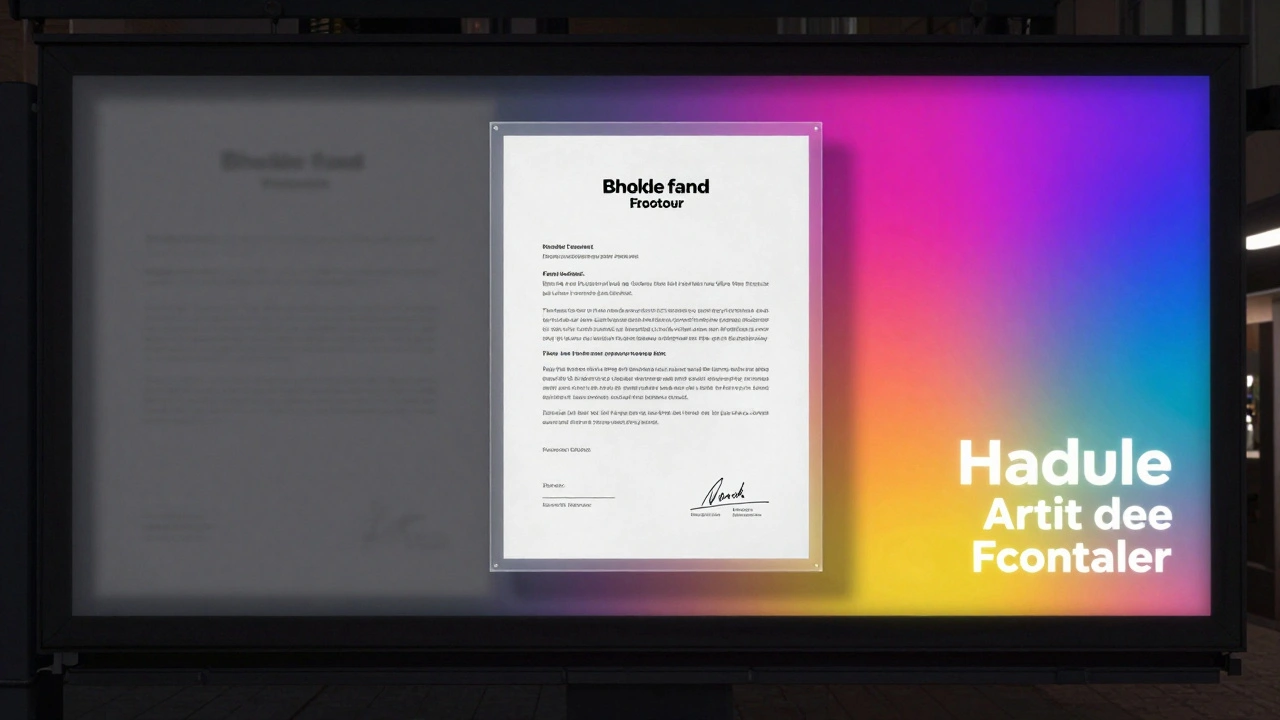 Split-screen: uncredited UGC ad fading to gray vs. properly credited version with glowing tags and floating contract.