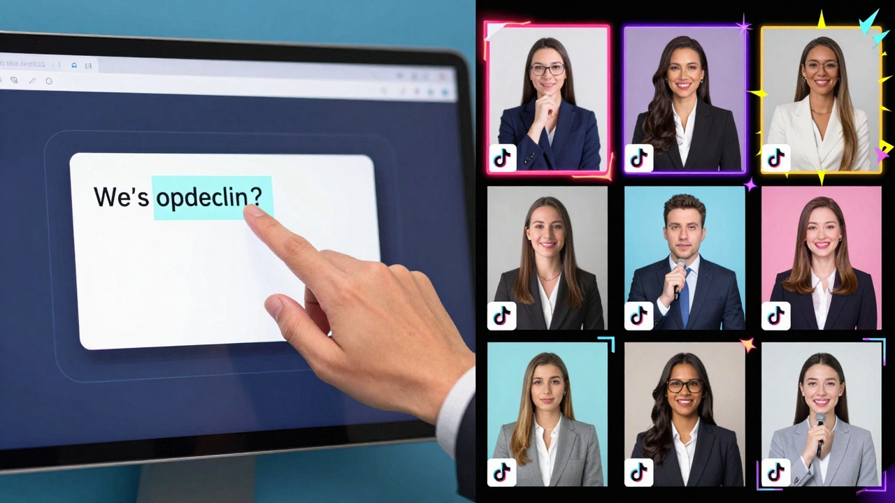 A split screen depicting a live stream being edited into short-form video clips.