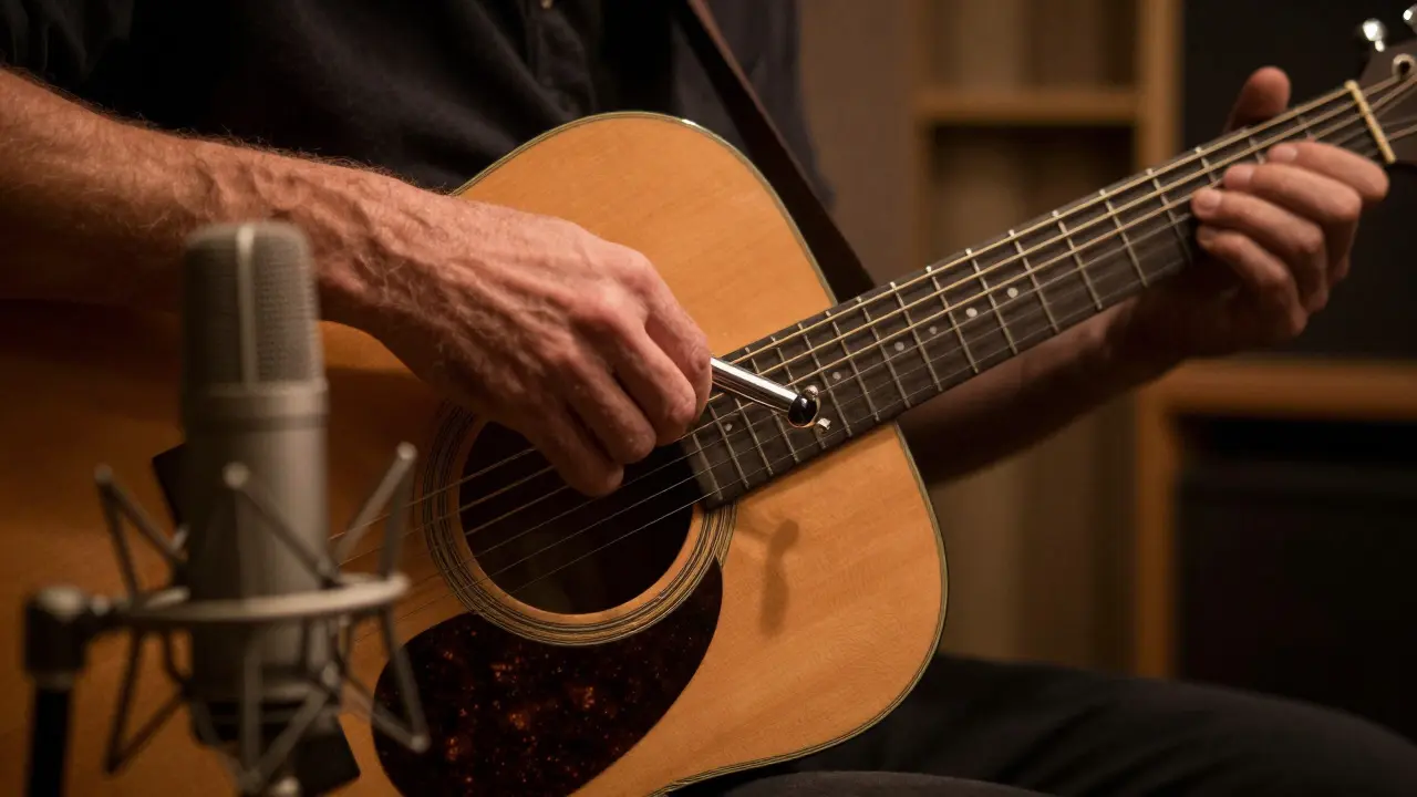 Live Room Acoustics for Slide Guitar: Reflections that Serve the Blues