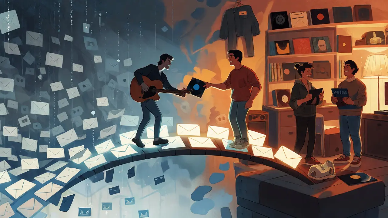 Guitarist bridging digital streaming and physical fan sales